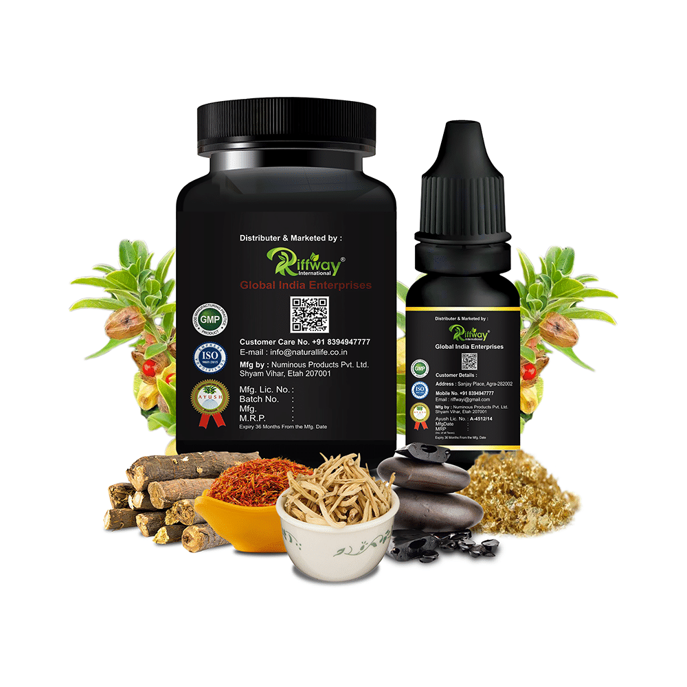 Riffway International Combo Pack of Real Mood 30 Capsule & Madmax Pro Oil 15ml - Image 2