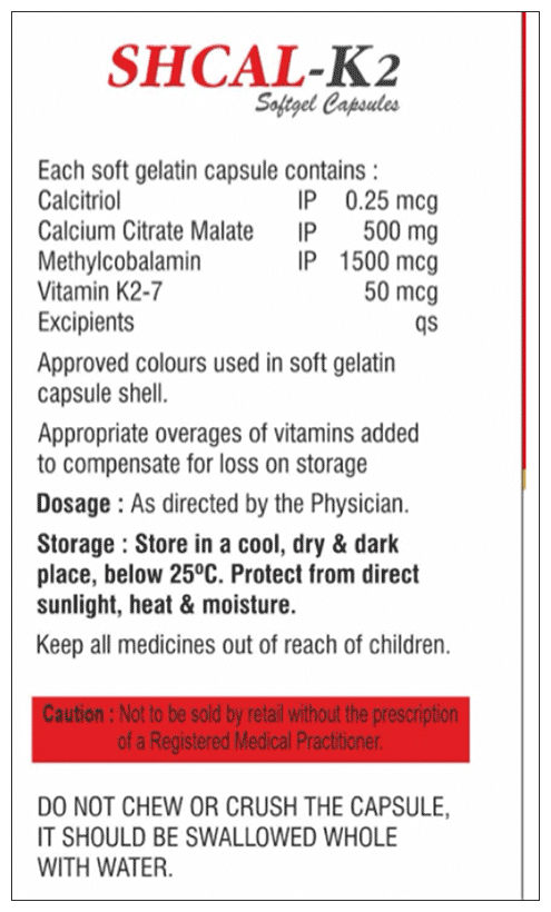 Shcal-K2 Softgel Capsule - Image 2