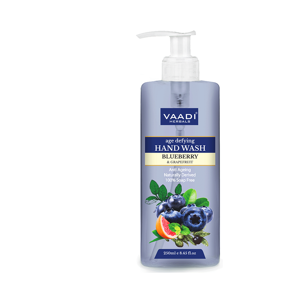 Vaadi Herbals Age Defying Hand Wash Blueberry and Grapefruit - Image 1
