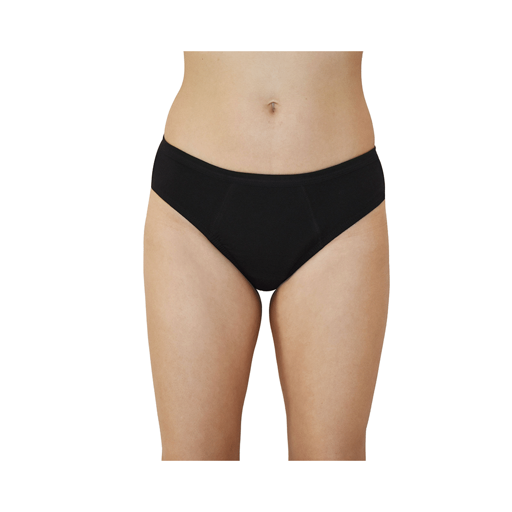 QNIX BacQup Period Underwear Black Medium - Image 1
