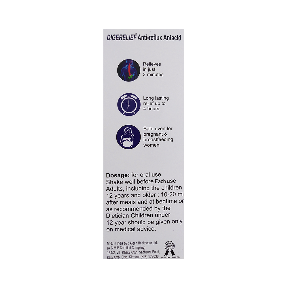 Digerelief Oral Suspension Mint Sugar Free & Gluten Free - Image 3