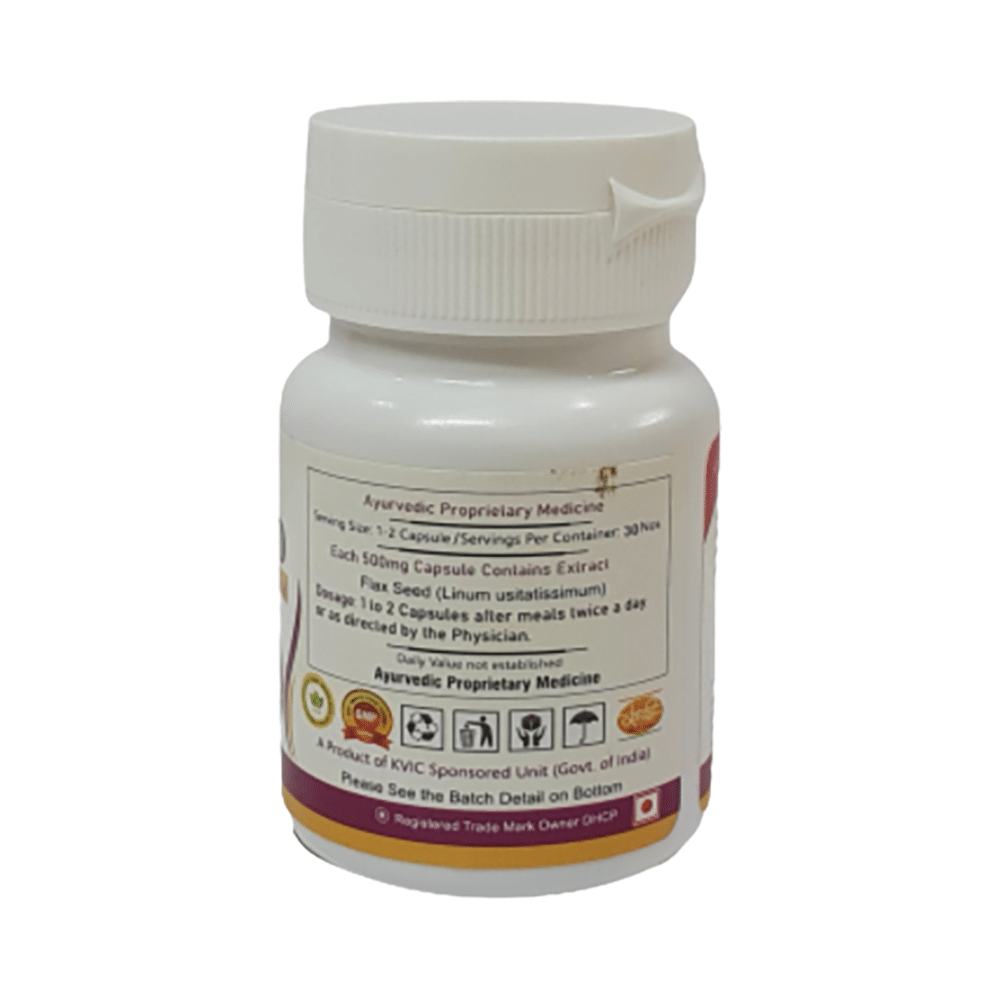 Deep Ayurveda Flax Seed Extract Based Capsule - Image 2