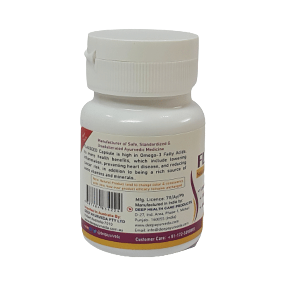 Deep Ayurveda Flax Seed Extract Based Capsule - Image 3