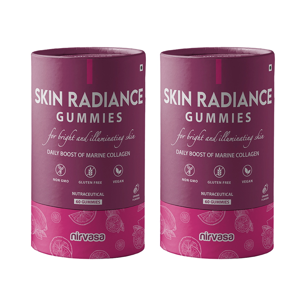 Nirvasa Skin Radiance Gummies (60 Each) Orange - Image 1