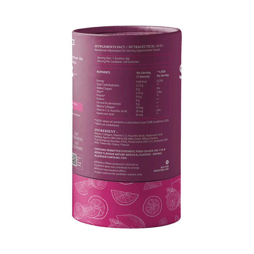 Nirvasa Skin Radiance Gummies (60 Each) Orange - Image 2