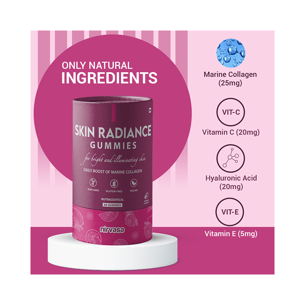 Nirvasa Skin Radiance Gummies (60 Each) Orange - Image 6