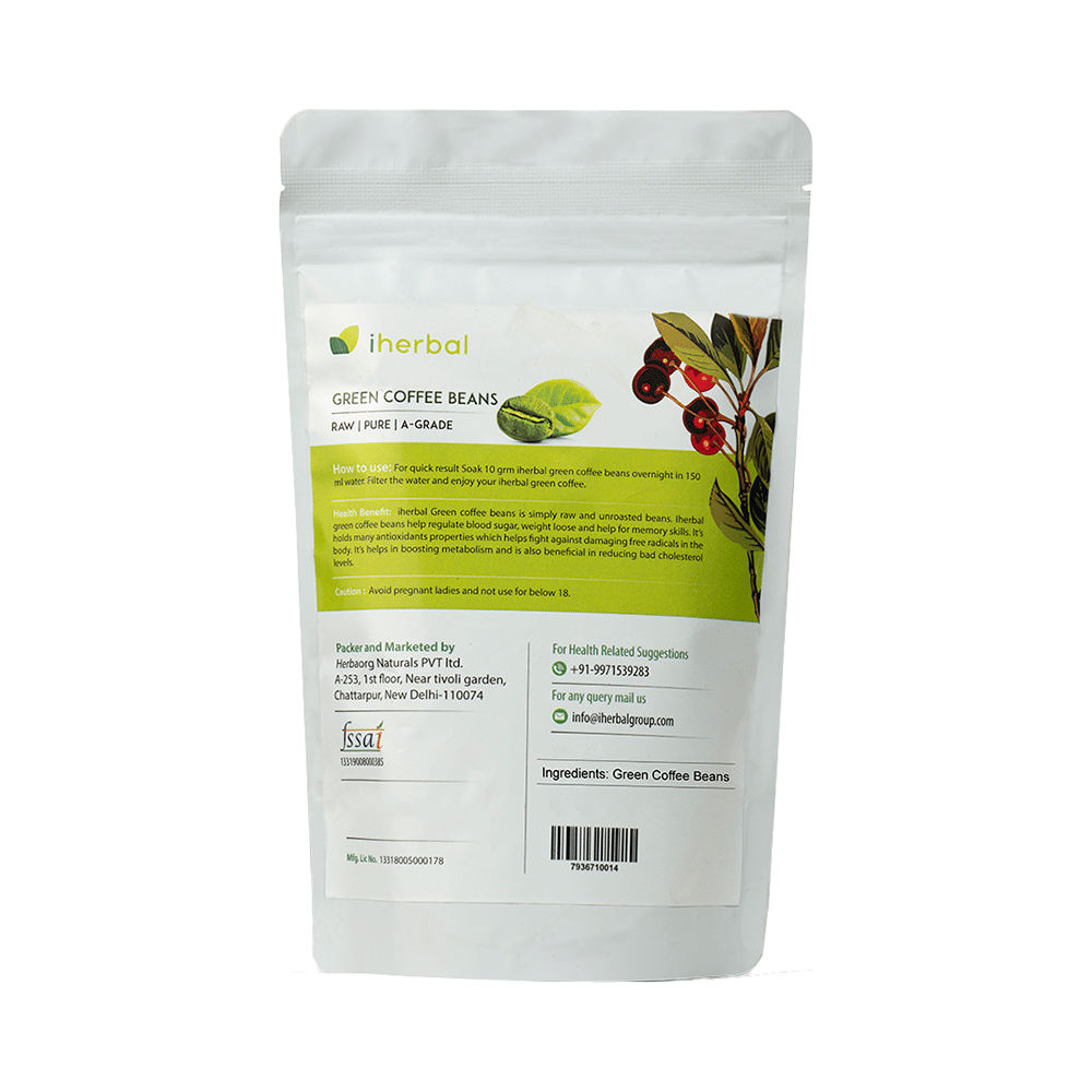 Iherbal Arabica Green Coffee Beans - Image 2