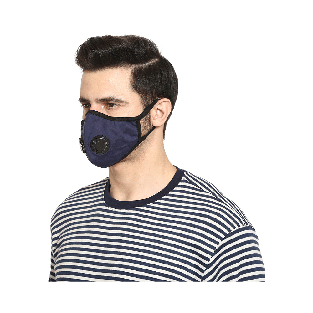 Advind Healthcare Military Grade N99 Mask with 2 Valves Large Blue - Image 6