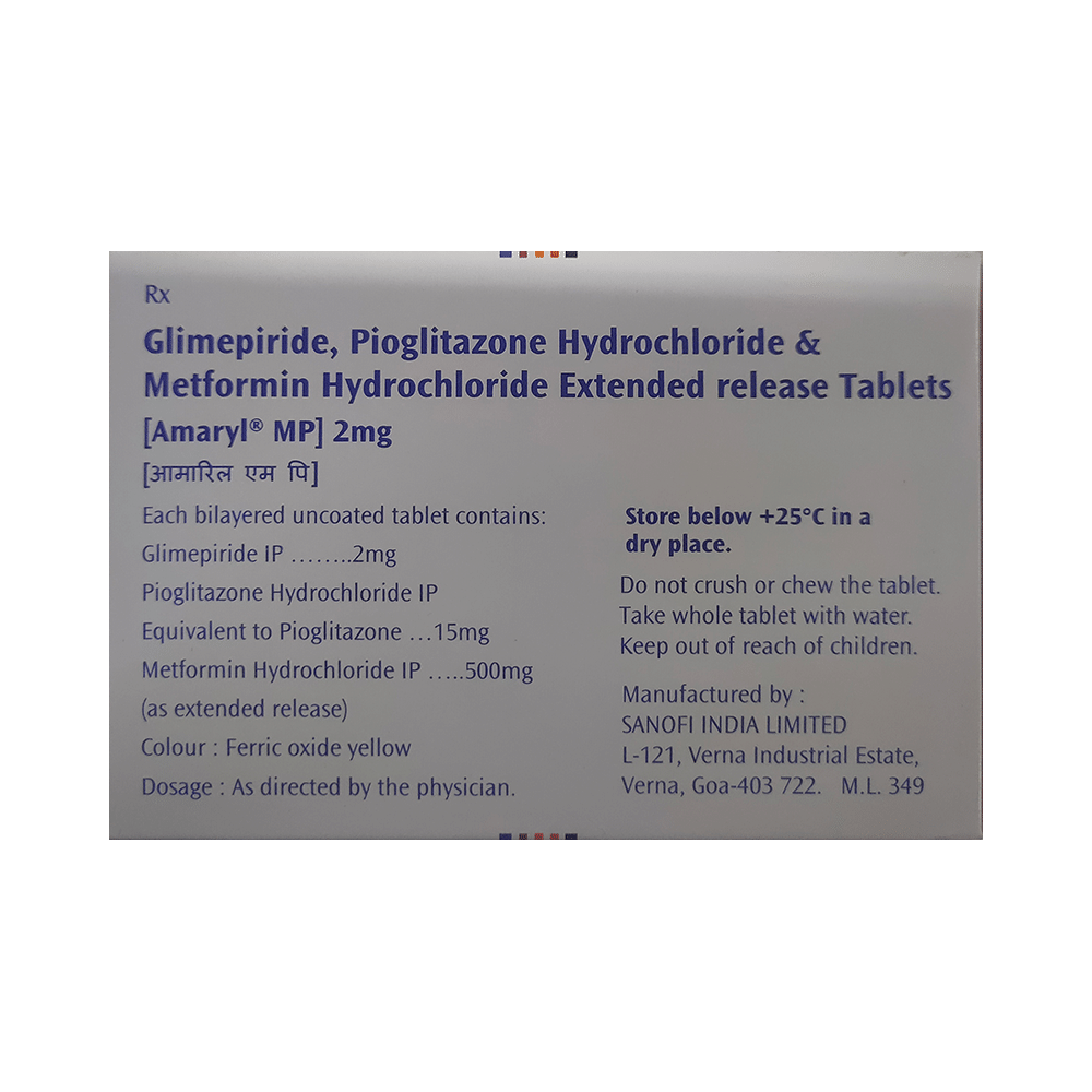 Amaryl MP 2mg Tablet ER - Image 5