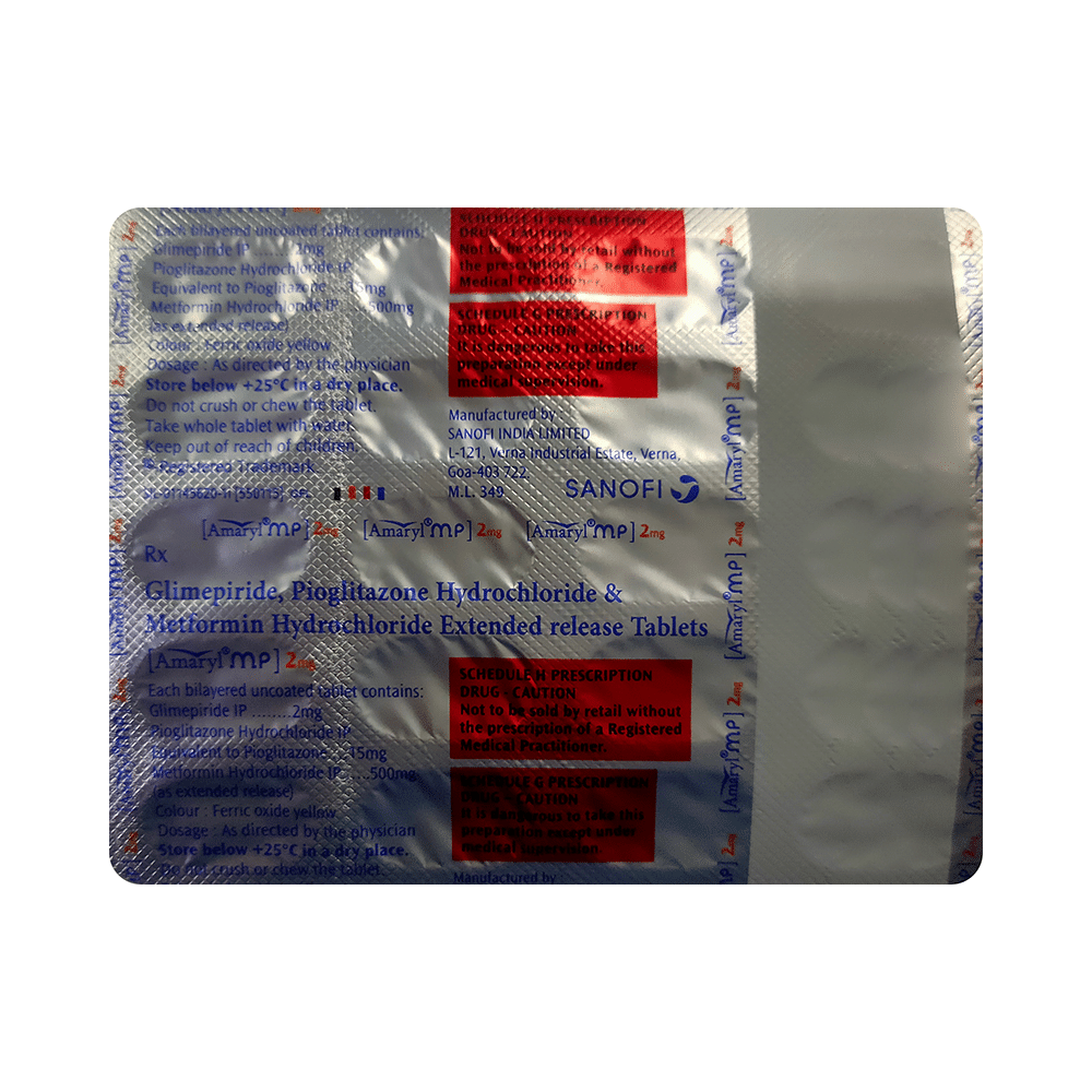 Amaryl MP 2mg Tablet ER - Image 4