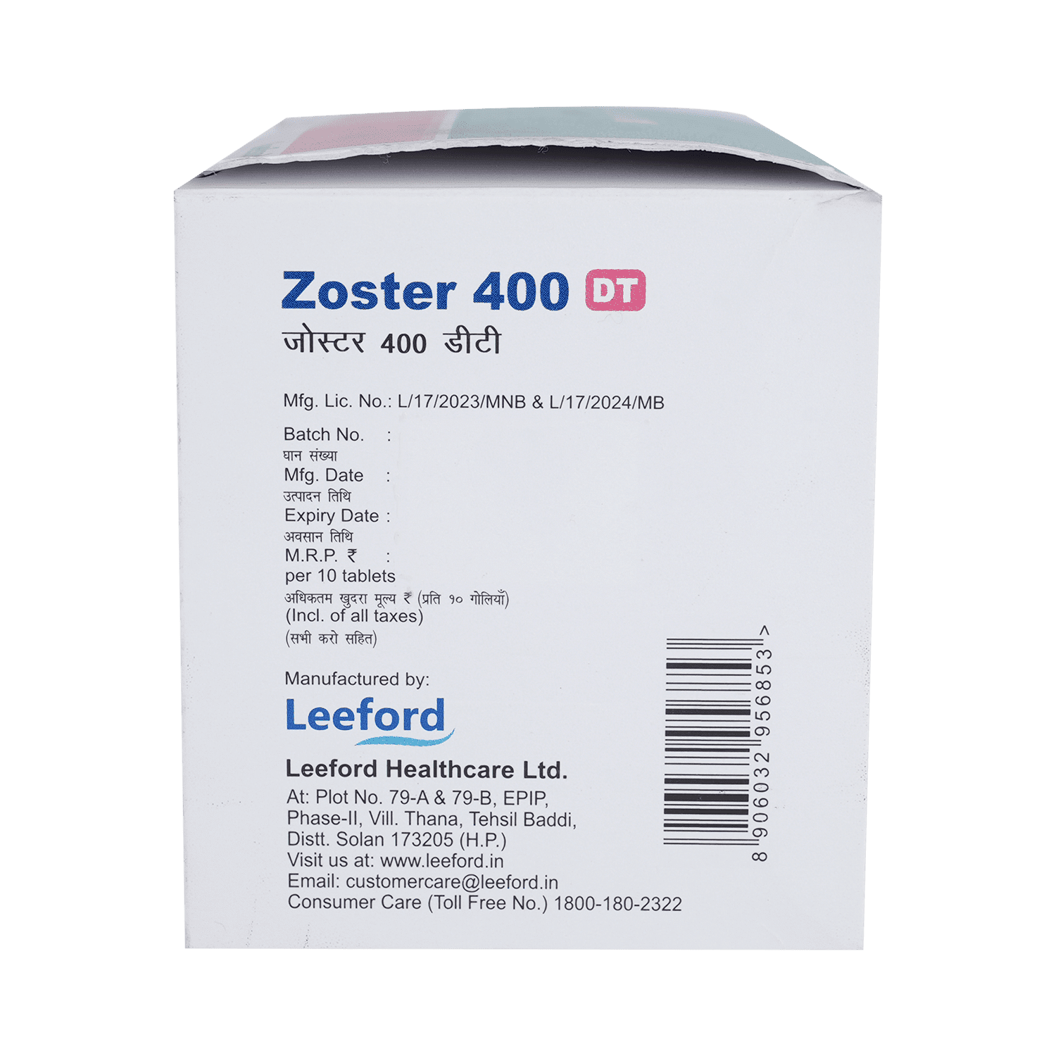 Zoster 400mg Tablet DT - Image 4