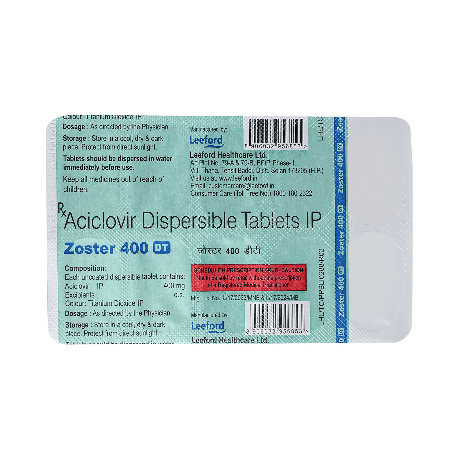 Zoster 400mg Tablet DT - Image 6
