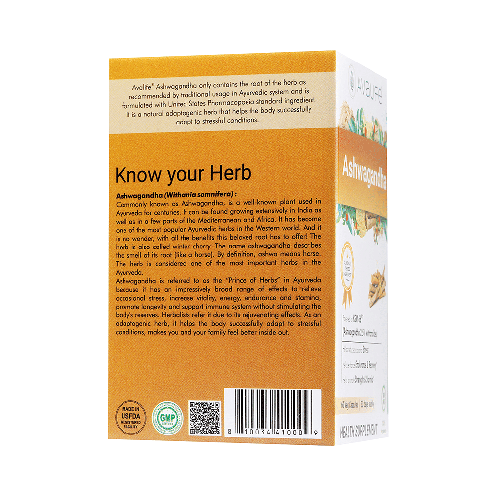 Avalife Ashwagandha Veg Capsule - Image 4