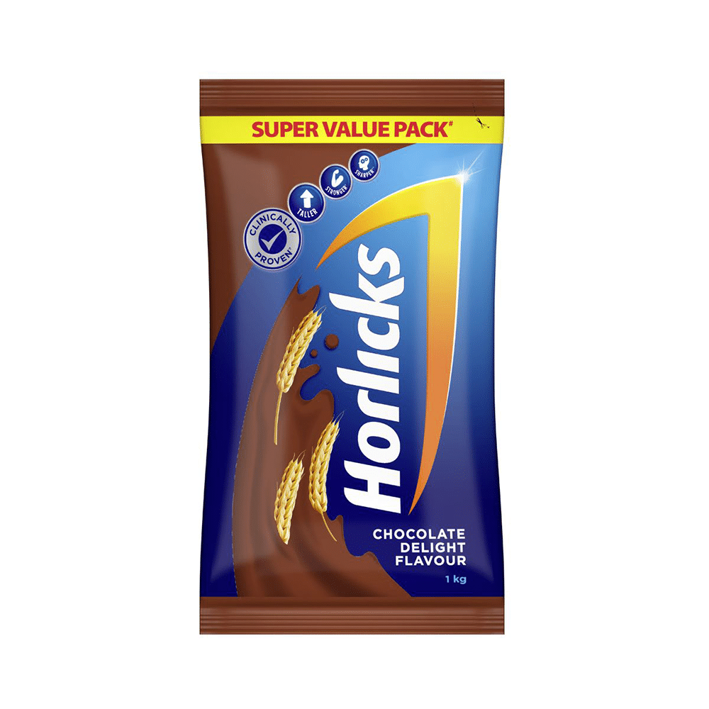 Horlicks Drink with Vitamin C, D & Zinc | For Bones & Metabolism | Flavour Chocolate Delight