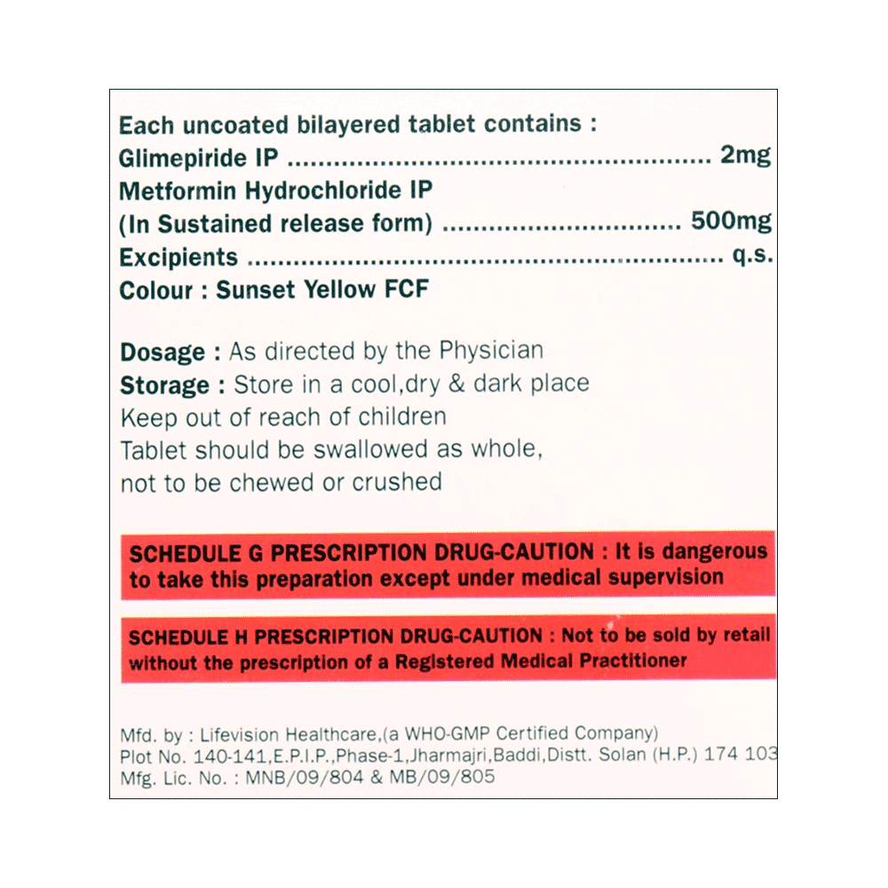 Glykit-M 2 Tablet SR - Image 2