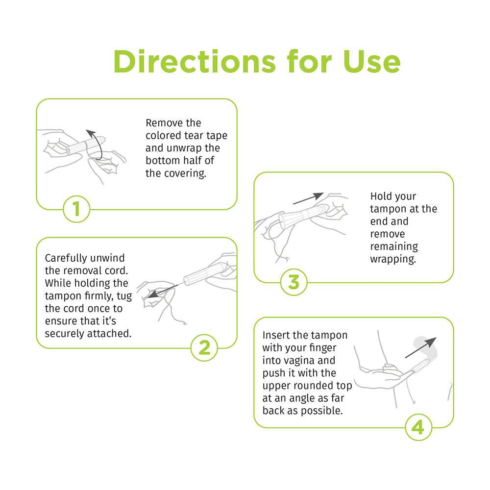 Pee Safe 100% Organic Cotton Biodegradable Tampons Regular - Image 3