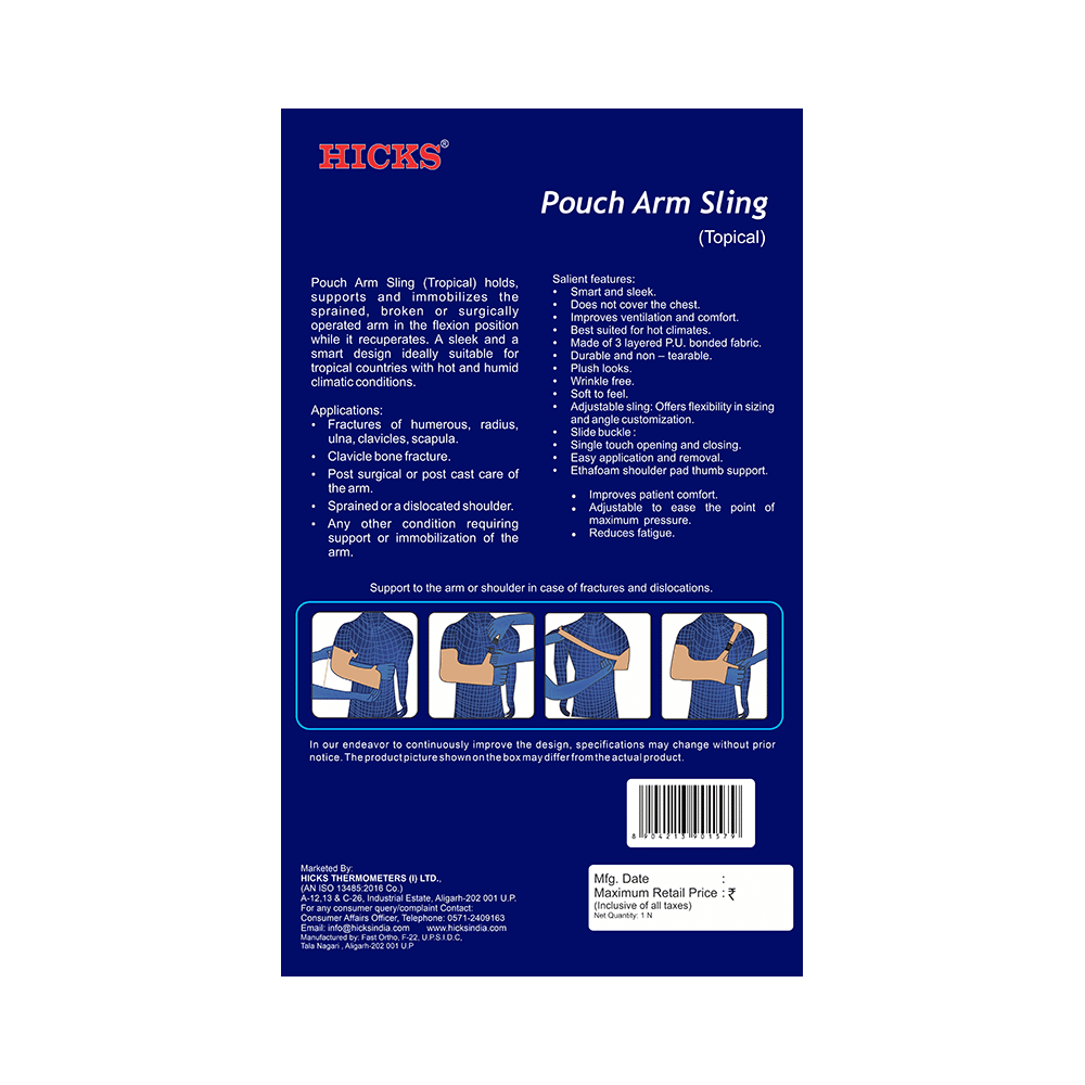 Hicks Pouch Arm Sling Medium - Image 2