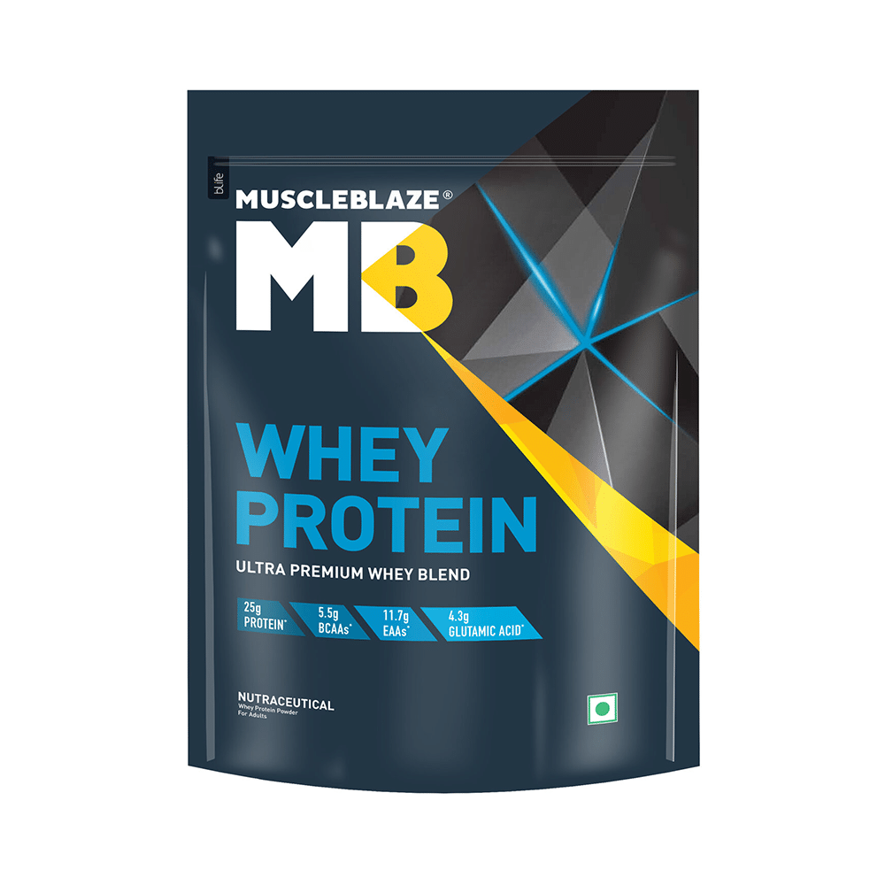 MuscleBlaze Whey Isolate Protein Blend Powder | Added Digestive Enzymes & Glutamic Acid | For Muscle Gain | Supports Nutrition Rich Milk Chocolate
