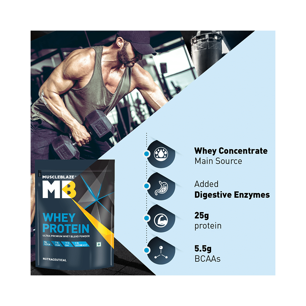 MuscleBlaze Whey Isolate Protein Blend Powder | Added Digestive Enzymes & Glutamic Acid | For Muscle Gain | Supports Nutrition Rich Milk Chocolate - Image 5