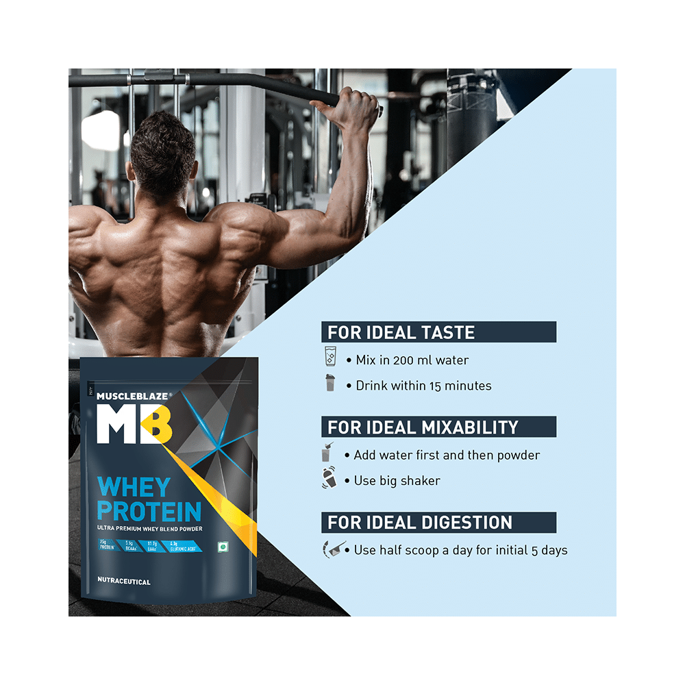 MuscleBlaze Whey Isolate Protein Blend Powder | Added Digestive Enzymes & Glutamic Acid | For Muscle Gain | Supports Nutrition Rich Milk Chocolate - Image 7