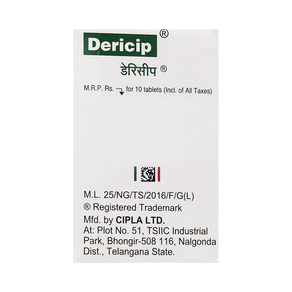 Dericip 77mg/23mg Tablet - Image 3