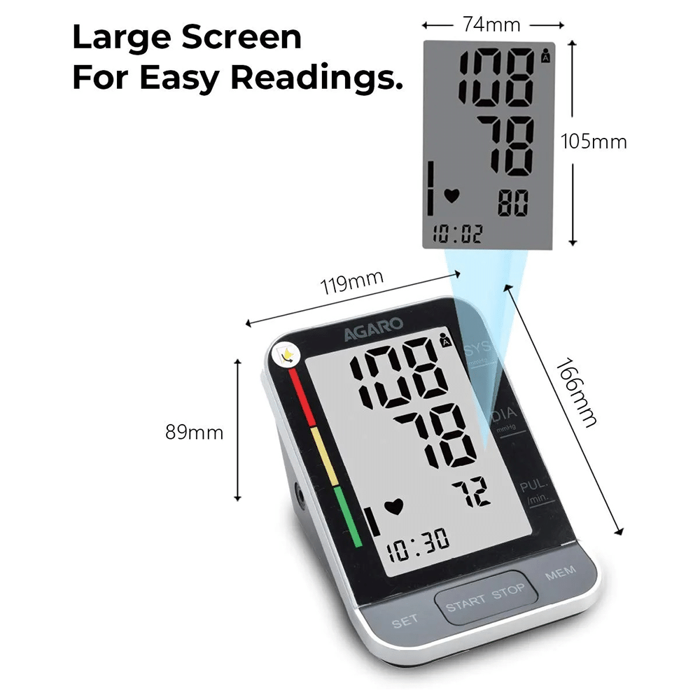 Agaro BP 801 Automatic Digital Blood Pressure Monitor - Image 8