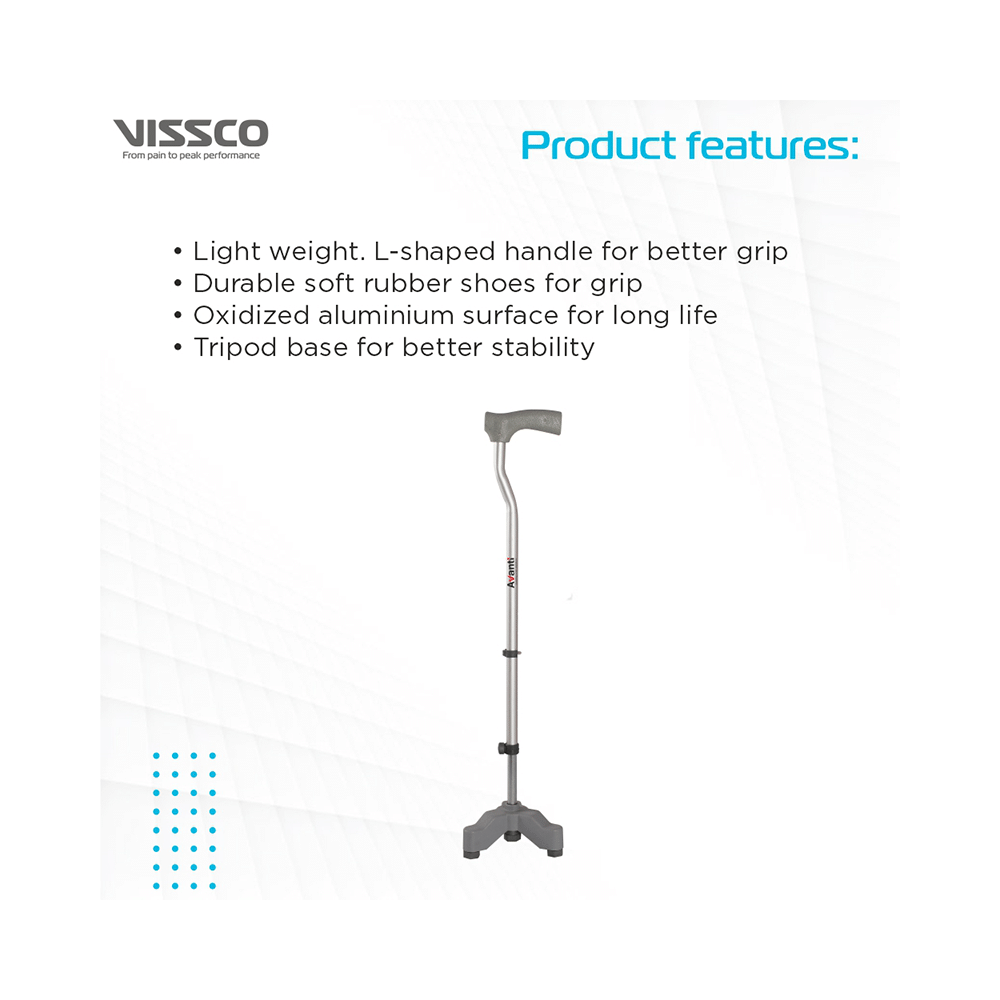 Vissco 907 Avanti L Shape Tripod Stick Universal - Image 4