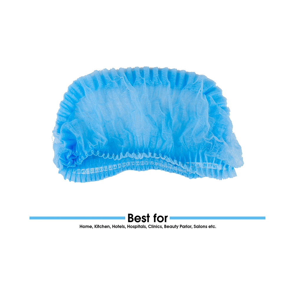 NMPL Hygiene Care Hair Cap Medical Blue - Image 4