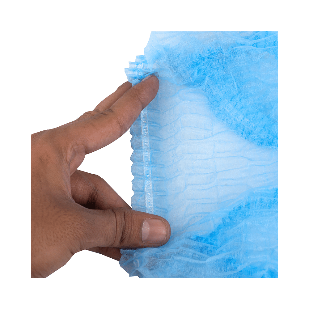NMPL Hygiene Care Hair Cap Medical Blue - Image 5