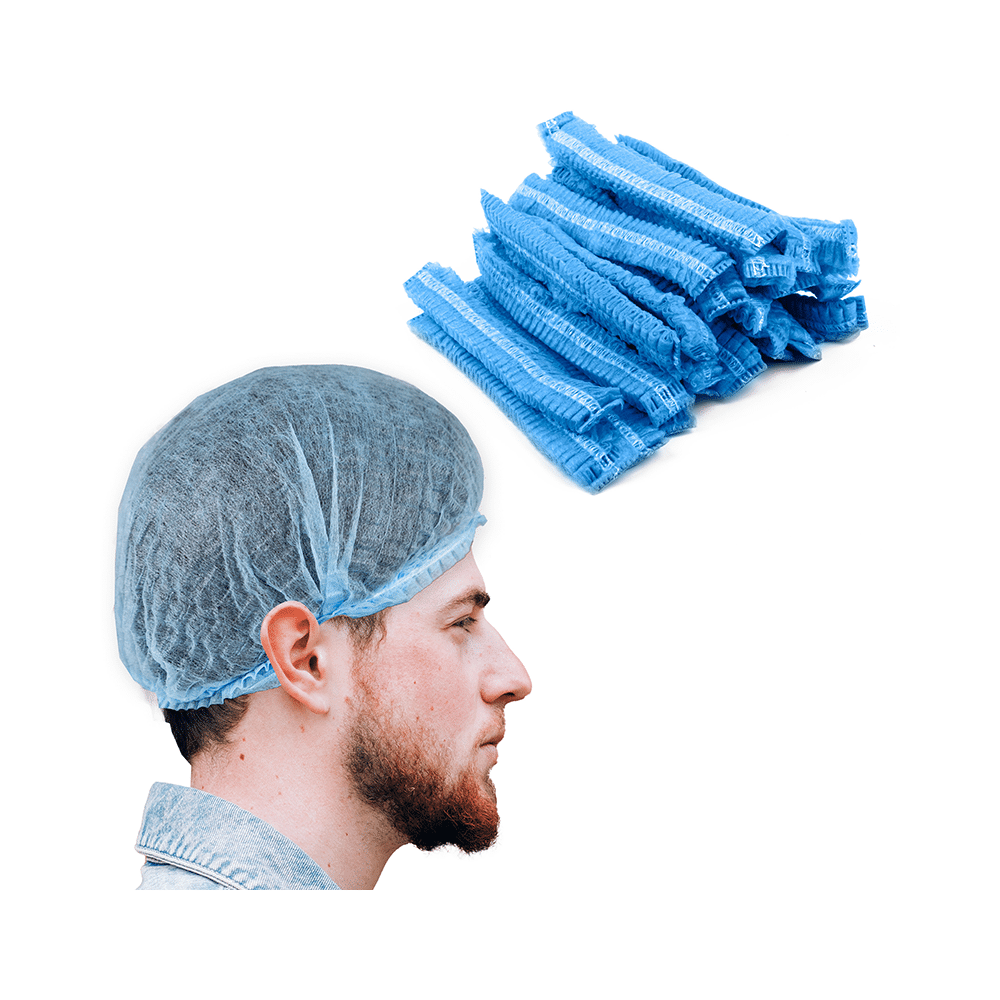 NMPL Hygiene Care Hair Cap Medical Blue - Image 2
