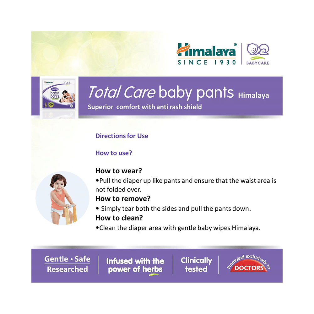 Himalaya Total Care Baby Pants | With Anti-Rash Shield & Wetness Indicator | Size Small - Image 4