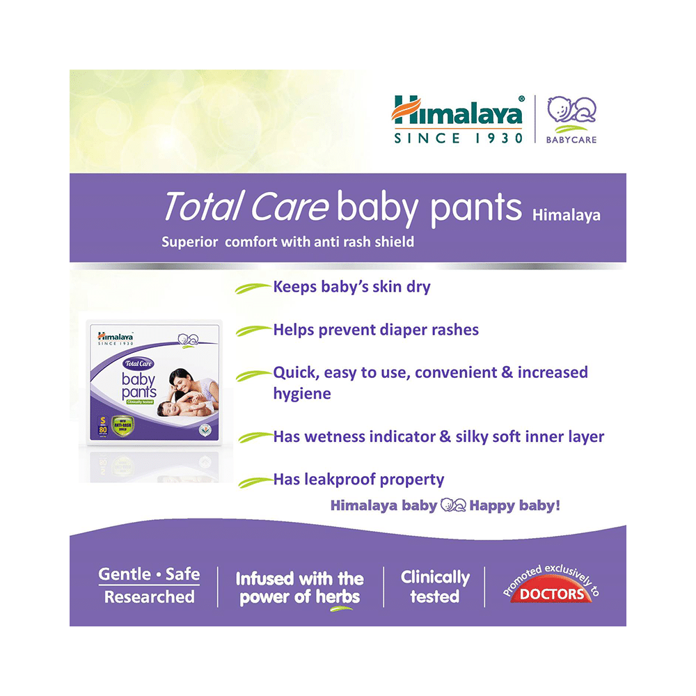 Himalaya Total Care Baby Pants | With Anti-Rash Shield & Wetness Indicator | Size Small - Image 2