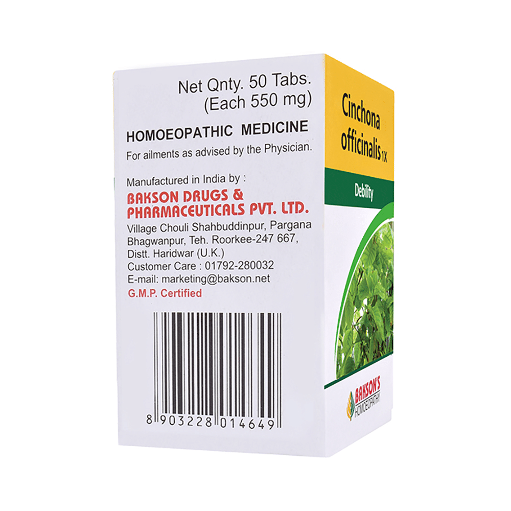 Bakson's Homeopathy Cinchona Officinalis 1X - Image 3