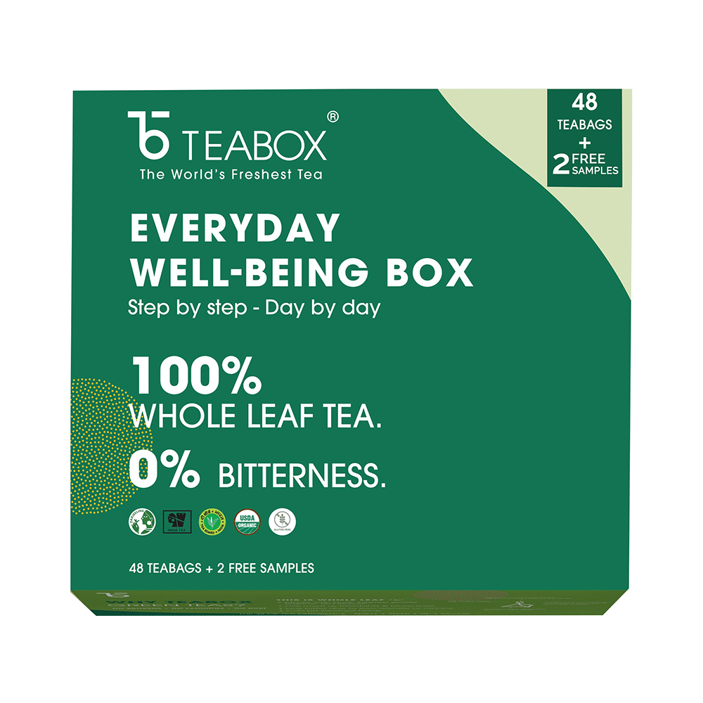 Teabox Everyday Well-Being Box 100% Whole Leaf Tea (2gm Each)