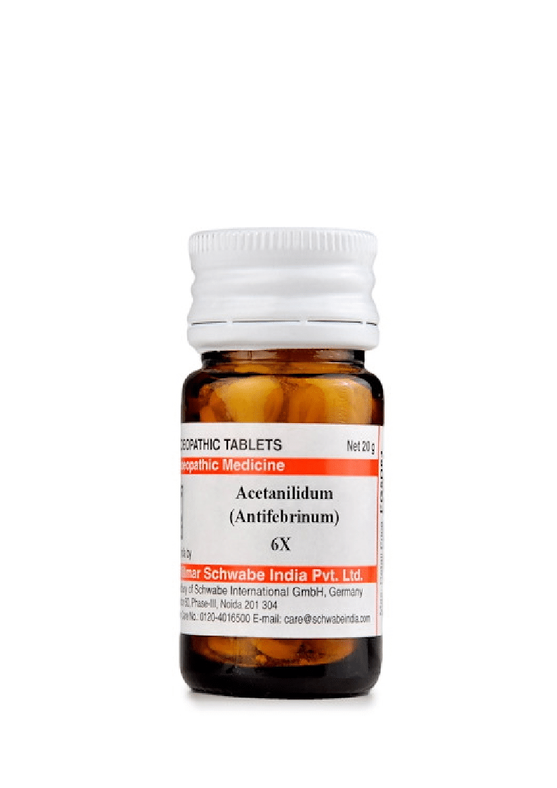 Dr Willmar Schwabe India Acetanilidum (Antifebrinum) Trituration Tablet 6X - Image 1