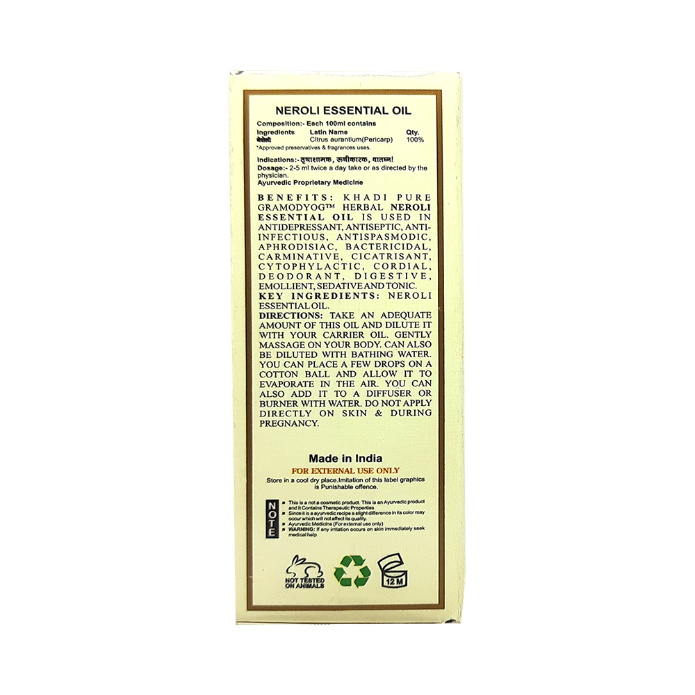Khadi Pure Neroli Essential Oil (15ml Each) - Image 2