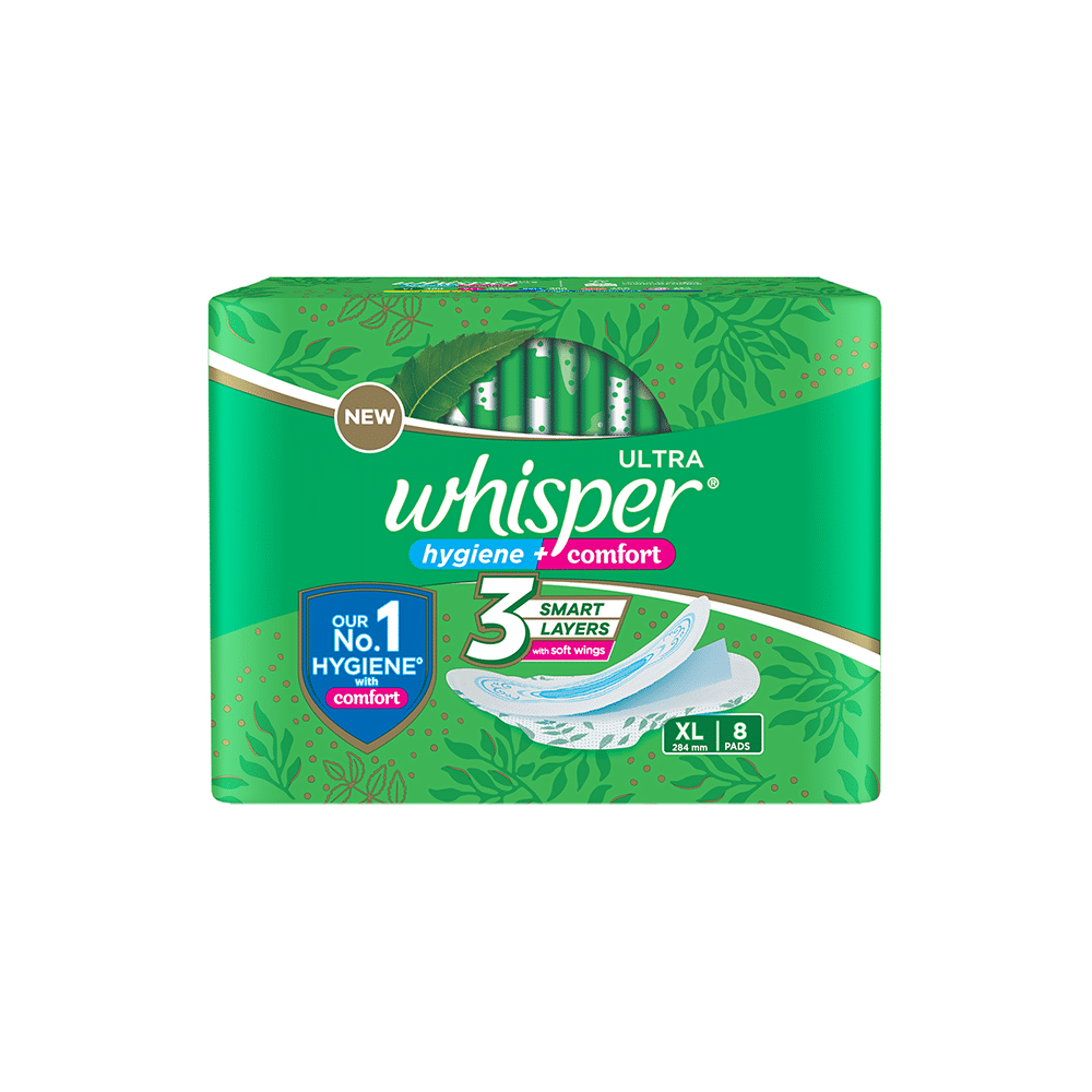 Whisper Ultra Clean Hygiene Comfort Sanitary Pads | Size XL - Image 1