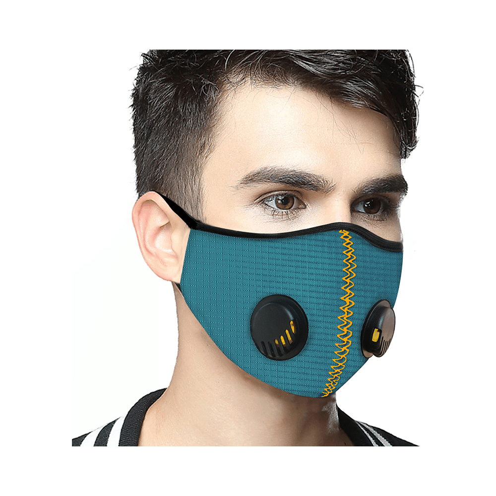 Lioncrown Herring N95 Reusable Washable Outdoor Face Mask Teal - Image 4