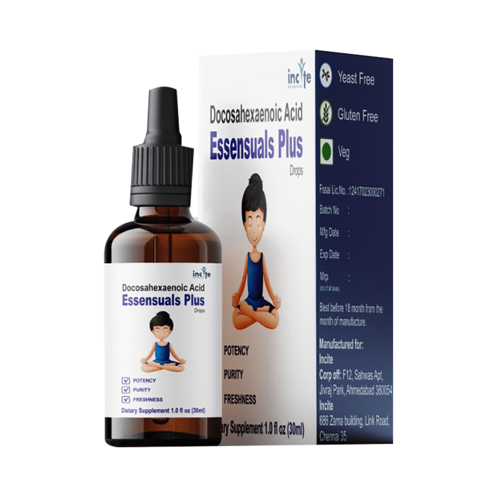 Essensuals Plus with DHA & Vitamin D3 | Gluten-Free | Veg Oral Drops - Image 3