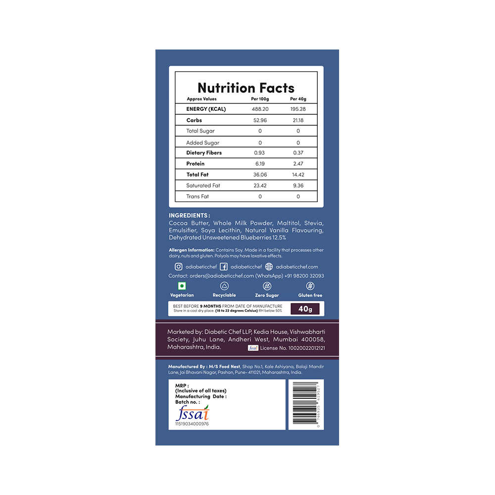 A Diabetic Chef Chocolate (40gm Each) Best Seller Pack - Image 3