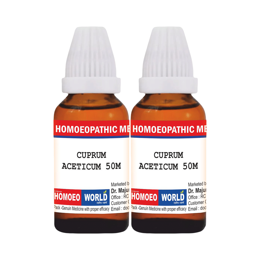 Dr. Majumder Homeo World Cuprum Aceticum Dilution (30ml Each) 50M - Image 1