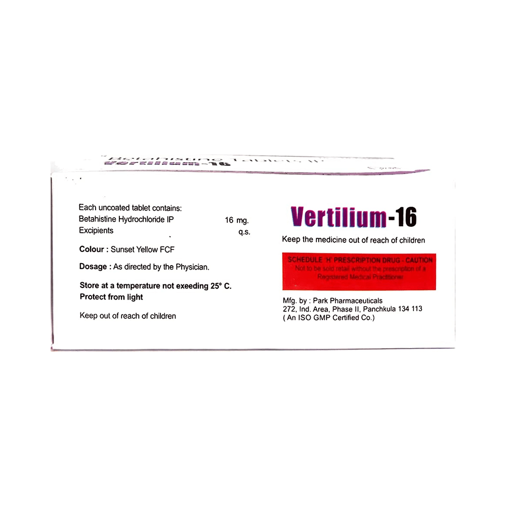 Vertilium 16 Tablet - Image 2