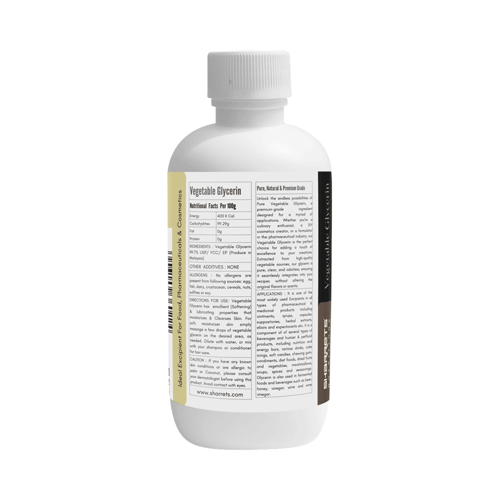 Sharrets Nutritions Vegetable Glycerin - Image 2
