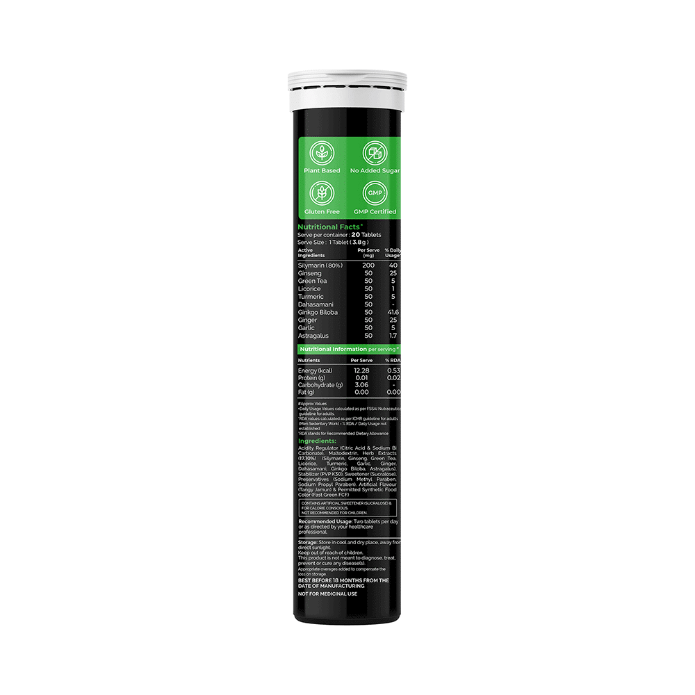 Auric Liver Detox Effervescent Tablet  with Ayurvedic Herbs (20 Each) - Image 3
