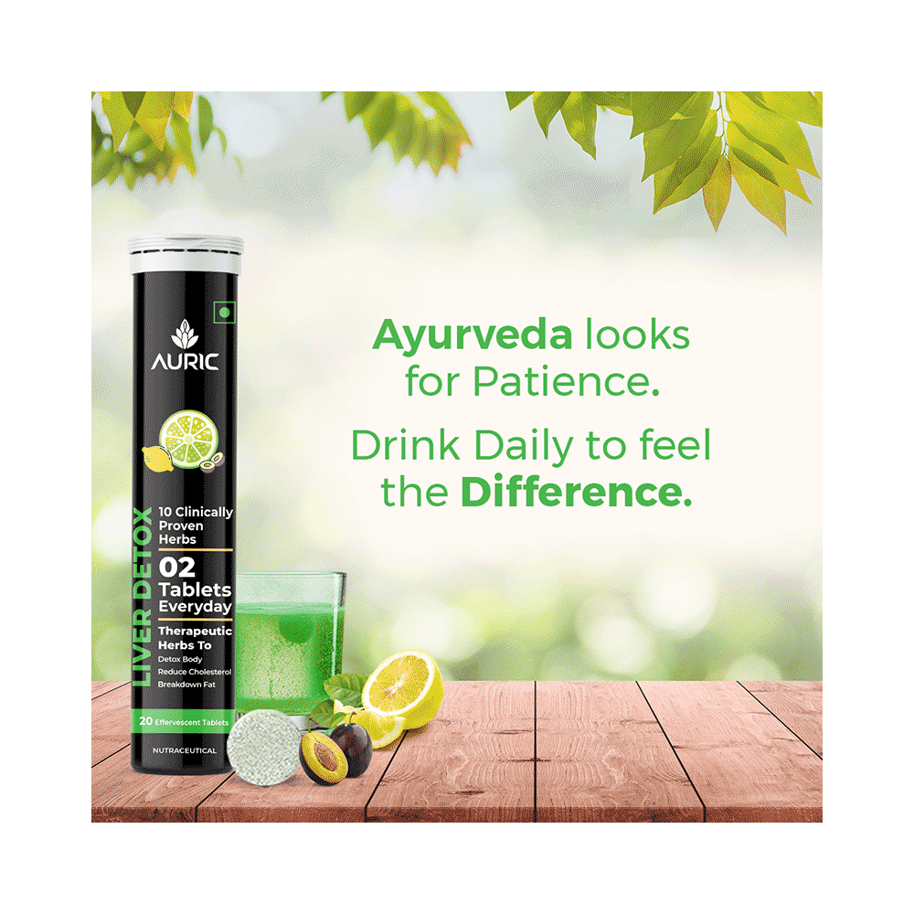 Auric Liver Detox Effervescent Tablet  with Ayurvedic Herbs (20 Each) - Image 8