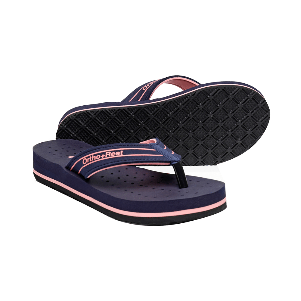 Ortho + Rest L331 Extra Soft Flip Flop Orthopedic Slippers for Women & Girls Blue 8 - Image 3