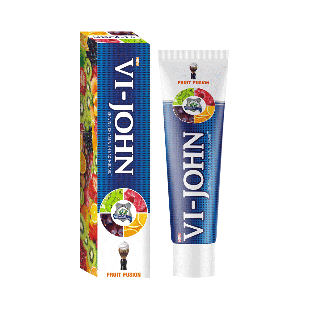 Vi-John Shaving Cream with Tea Tree Oil and Bacti Guard Fruit Fusion - Image 1