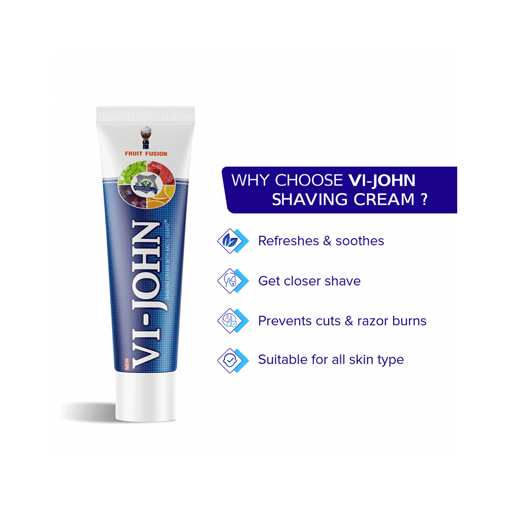 Vi-John Shaving Cream with Tea Tree Oil and Bacti Guard Fruit Fusion - Image 4