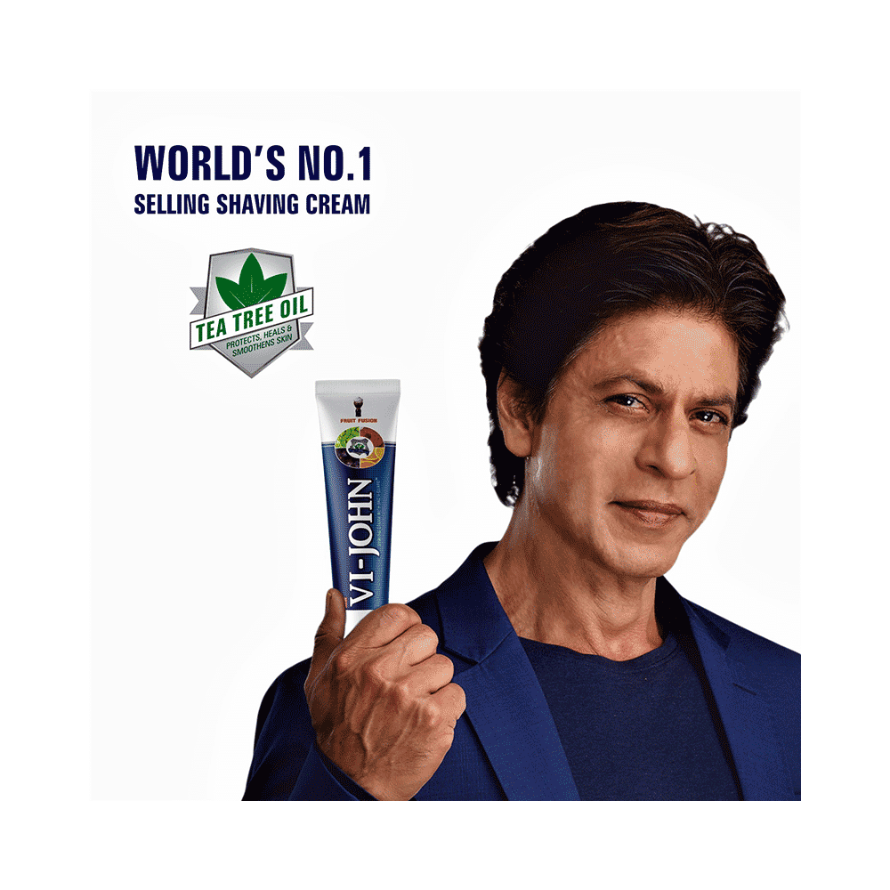 Vi-John Shaving Cream with Tea Tree Oil and Bacti Guard Fruit Fusion - Image 3