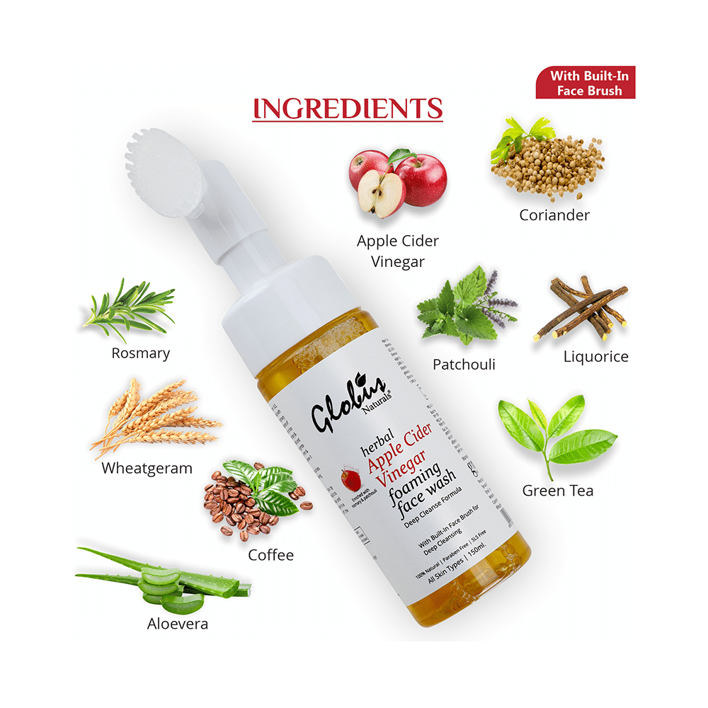 Globus Naturals Apple Cider Vinegar Foaming Face Wash - Image 5